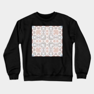 Calm Mauve, Grey, and Terra Cotta Tile | Spanish Inspired Crewneck Sweatshirt